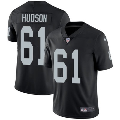 Nike Las Vegas Raiders #61 Rodney Hudson Black Team Color Men's Stitched NFL Vapor Untouchable Limited Jersey Men's